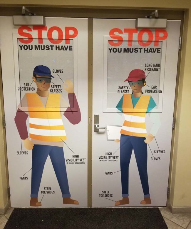 Vinyl Door & Window Graphics