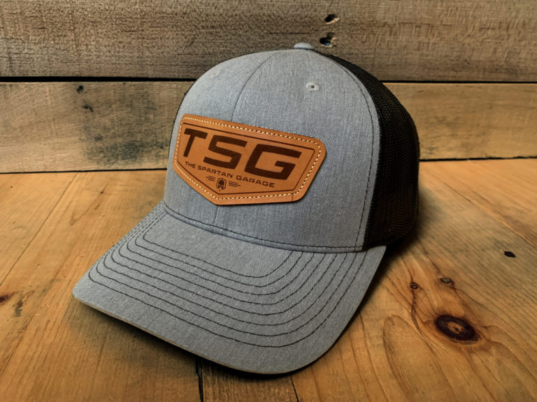Embroidered Hat With Custom Leather Patch