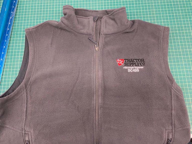 Embroidered Fleece Vest