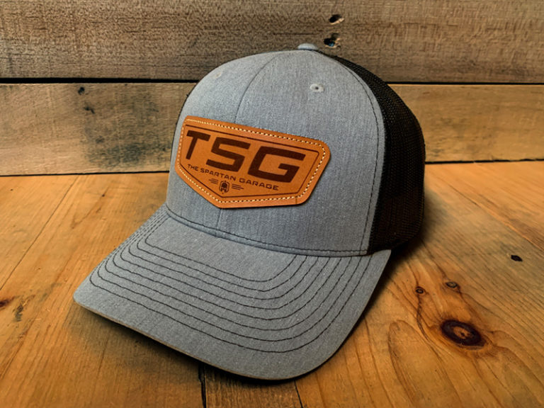 Embroidered Hat With Custom Leather Patch