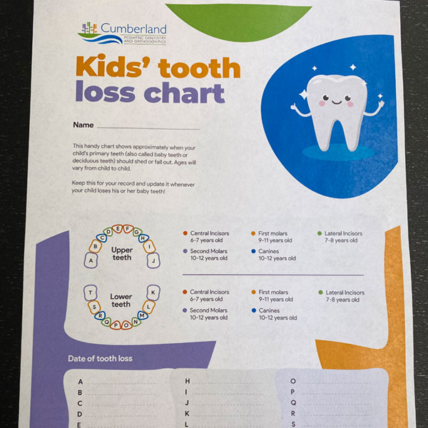 Full Color Dental Chart